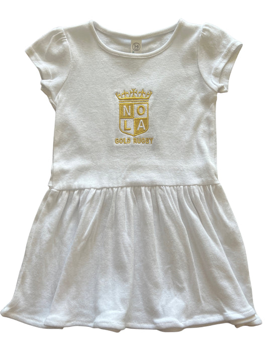 NOLA GOLD Infant Dress White