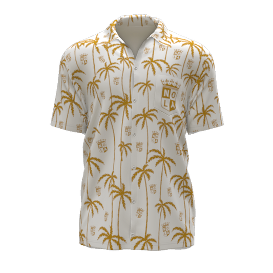 Nola GOLD 2024 Hawaiian Shirt White (Pre-Order)