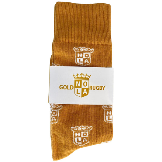 Nola Gold Dress Socks Gold